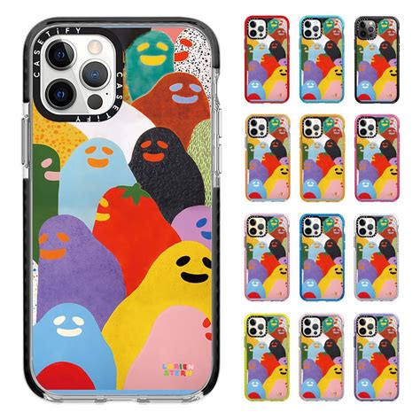 Casetify Lorien Stern Colorful Cartoon Smile Ghost Phone Case For