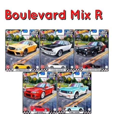 Hot Wheels Boulevard Mix R Set Mitsubishi Lancer Evoluci N Toyota Ae