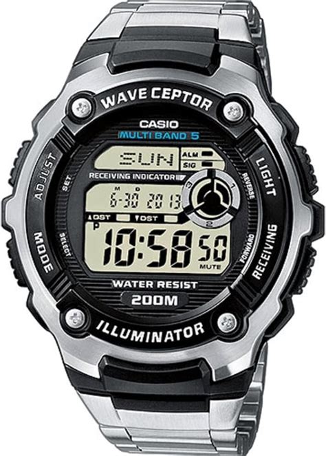 Casio WAVE CEPTOR Reloj Radiocontrolado Negro Para Hombre Con Correa