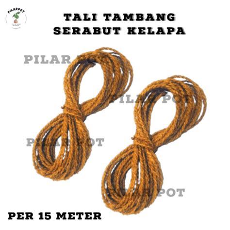 Jual Tali Tambang Sabut Serabut Kelapa Tali Ijuk Cocofiber Panjang