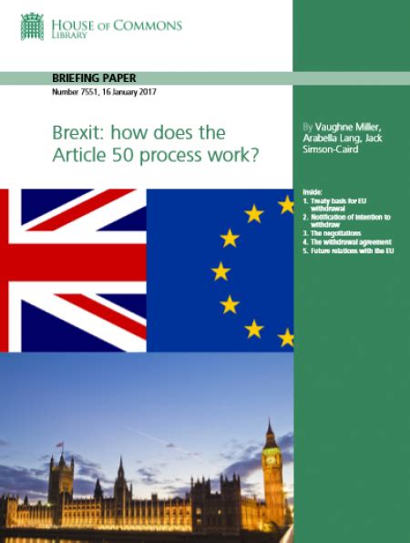 Trade Justice Movement Brexit How Does The Article 50 Process Work