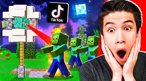 10 Viral TIK TOK MINECRAFT HACKS That ACTUALLY WORK YouTube