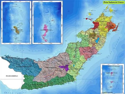 Peta Sulawesi Utara Lengkap Ukuran Besar Hd