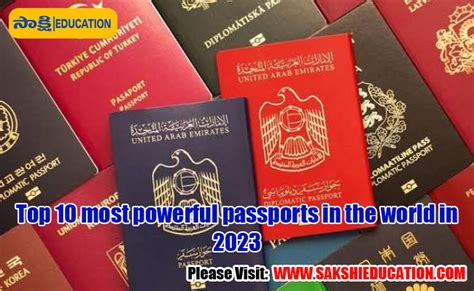 Top 10 Most Powerful Passports In The World In 2023