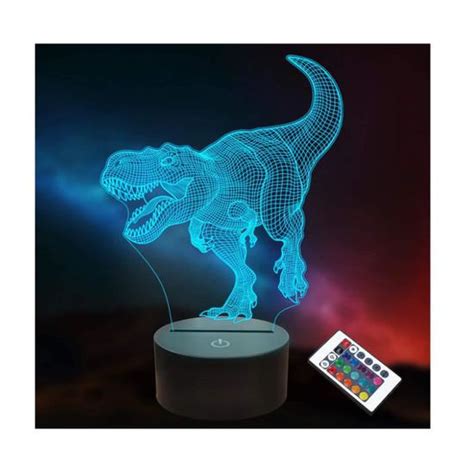 Dinosaure D Illusion Optique Lampe Led Veilleuses Pour Enfants Gar Ons