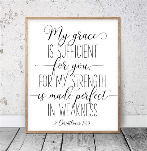 Buy My Grace Is Sufficient For You 2 Corinthians 129 Printable Bible