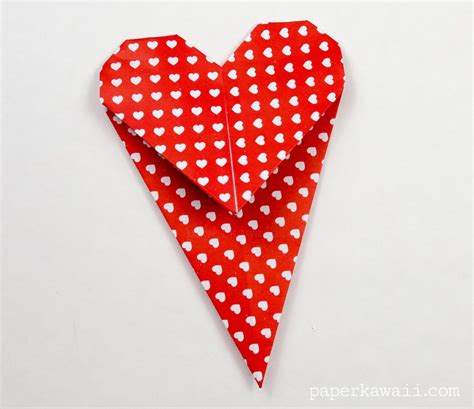 Origami Heart Bookmark Photo Tutorial Step By Step Instructions Paper