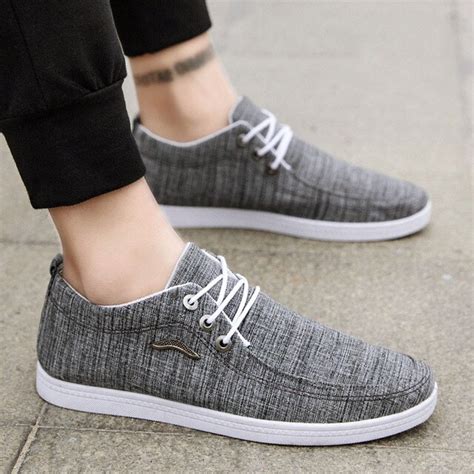 New Arrival Fashion Mens Casual Shoes Outdoor Canvas Casual Lace Up