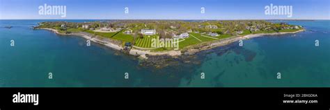 Historic Rosecliff Aerial View At Newport Rhode Island Ri Usa