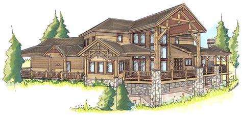 Custom designed log home kits Colorado and New Mexico