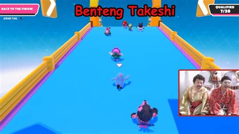 Persaingan Sengit Benteng Takeshi Fall Guys YouTube