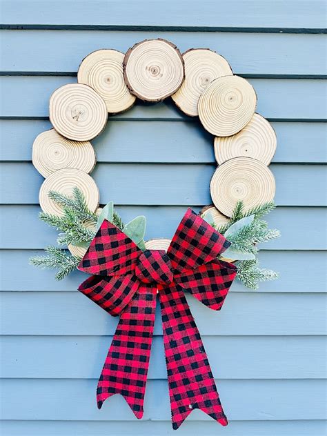 Easy Wood Slice Wreath Steps Single Girl S Diy