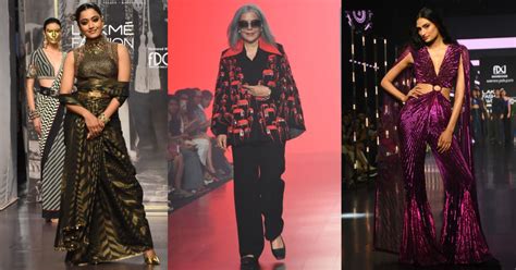 Lakmé Fashion Week x FDCI Day 3 Rashmika Mandanna Zeenat Aman