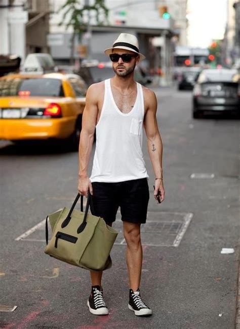 Shorts In Einem Basic Look Kombiniert Mens Street Style Look Street