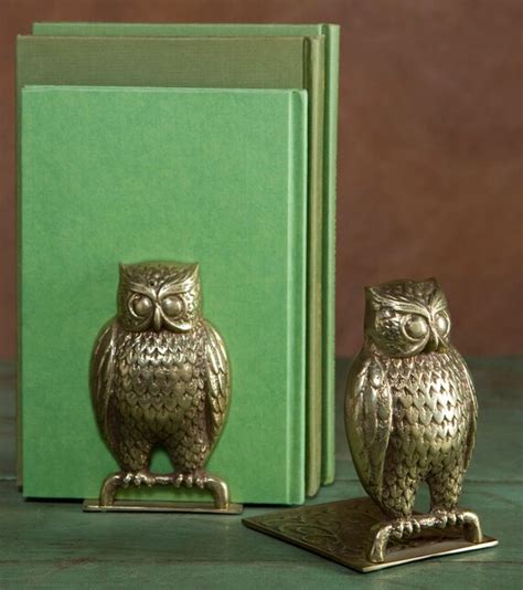 1970s Vintage Owl Bookends Brass By Behindtheruby On Etsy