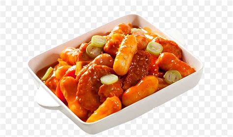 Tteok Bokki Sweet And Sour Nian Gao Rice Cake Korean Cuisine Png