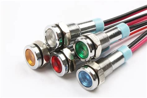 Animuss 6mm Led Metal Indicator Light 6mm Waterproof Signal Lamp 6v 12v