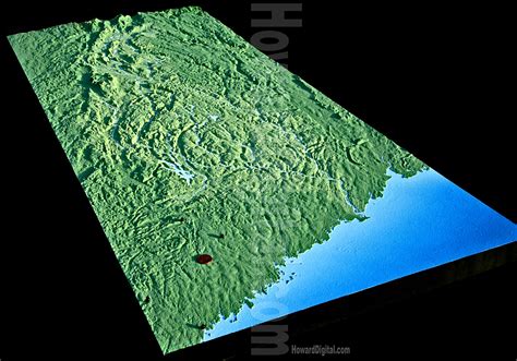 Relief Map Housatonic Watershed Relief Map Howard Models