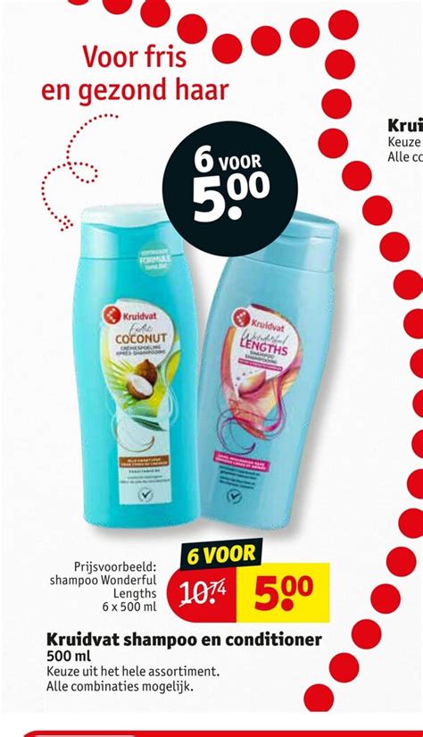 Shampoo En Conditioner 500 Ml Aanbieding Bij Kruidvat