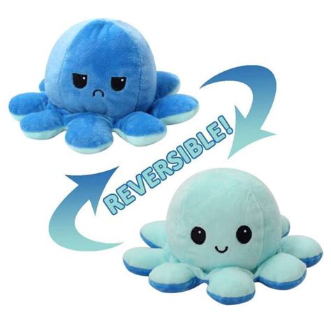 Tik Tok The Same Flip Octopus Doll Face Expression Flip Octopus