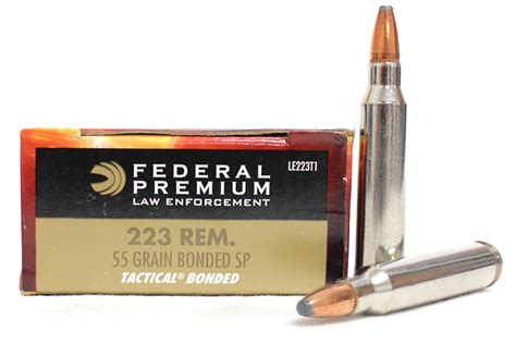 Shop Federal 223 Rem 55 Gr Bonded Sp Tactical Police Trade Ammo 20box