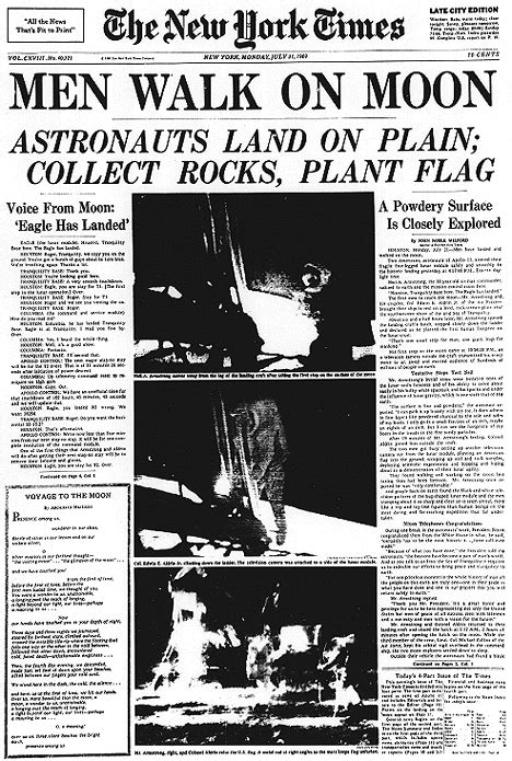 Apollo 11 Makes It To The Moon On July 21 1969 Planting The First