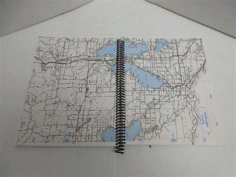 Northwest Michigan Lakes Fishing Map Guide” Book In Good Condition