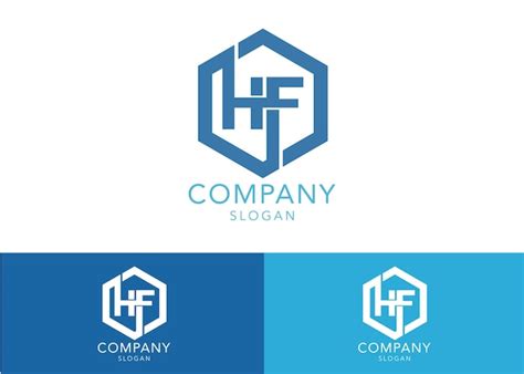 Premium Vector Modern Monogram Initial Letter Hf Logo Design Template