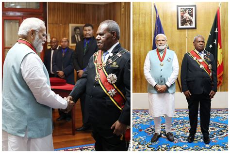 Narendra Modi Conferred With Highest Honour Of Fiji Companion Of The