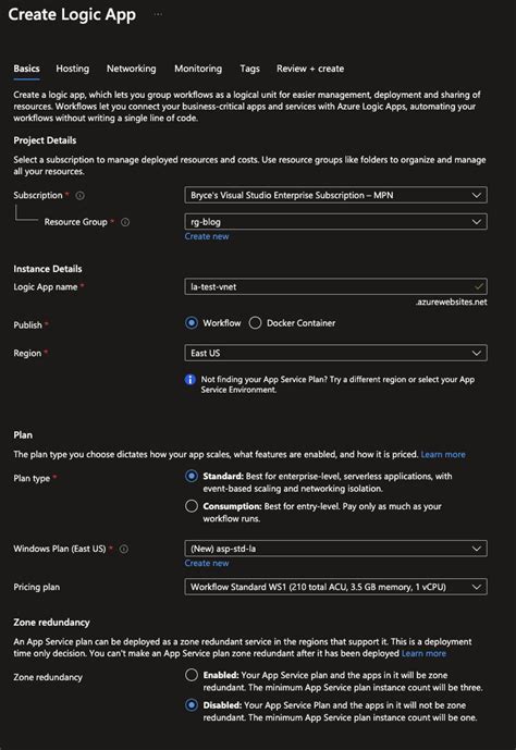 Cloudshift Private Endpoints For Standard Plan Based Logic Apps