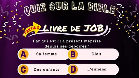 Quiz Sur La Bible Avec Questions Et R Ponses En Fran Ais Quizz