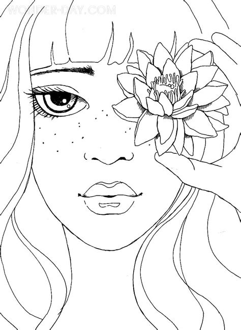 Beautiful Coloring Pages For Girls Printable Coloring Pages