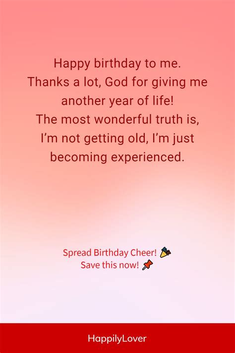 Birthday Quotes For Myself