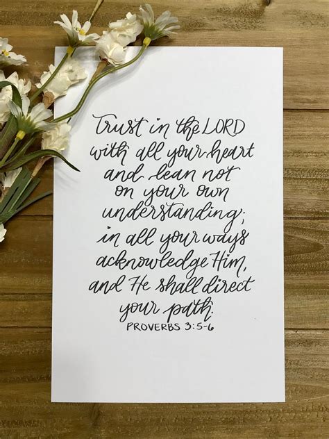 Printable Proverbs Scripture Print Digital Hand Lettered Print