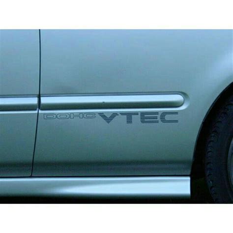 Genuine Oem Honda Civic Si Dohc Vtec Side Decals Em Stickers