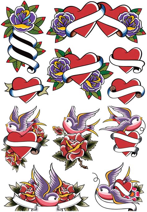 Heart Tattoo Designs With Banner