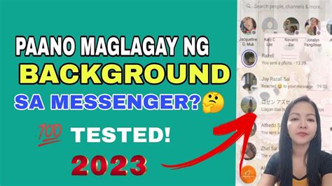 ℹ Paano maglagay ng background sa messenger 2023ℹ YouTube