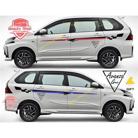 Jual Stiker Avanza Veloz Sticker Mobil Toyota Avanza Gue Cutting Side