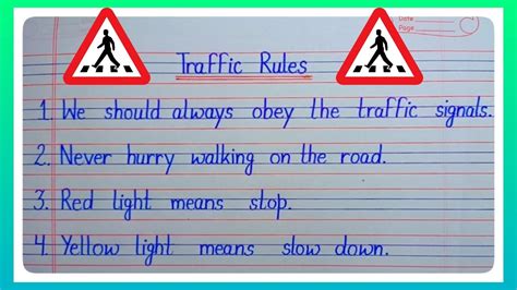 10 Lines Essay On Traffic Rules L Essay On Traffic Rules L Essay On