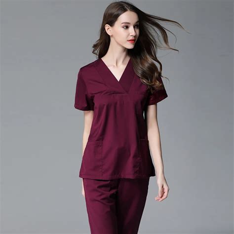 Aliexpress Buy Viaoli Medical Clothing Scrub Set Women S Short