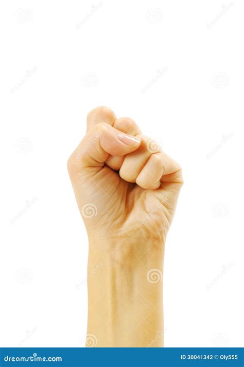 Fist Gesture Of The Hand Stock Photo Image Of Isolated 30041342