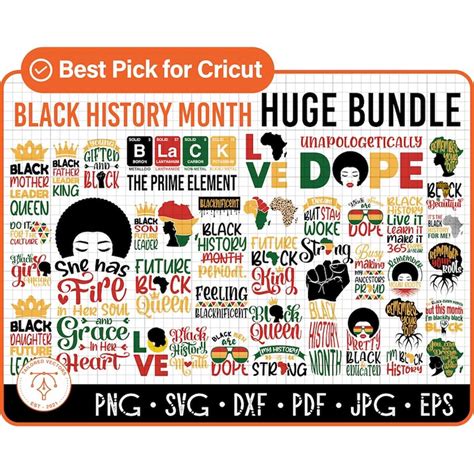 Black History Month Svg Bundle Bhm Svg Bundle African Amer Inspire