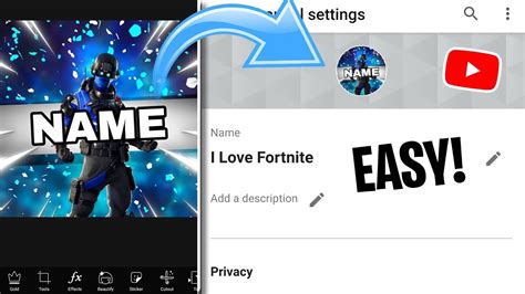 How to Make a COOL FORTNITE LOGO! (ANDROID/iOS) (YOUTUBE PROFILE PIC ...