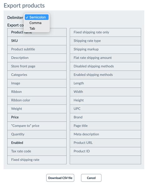 Exporting Products Legacy Ecwid Help Center