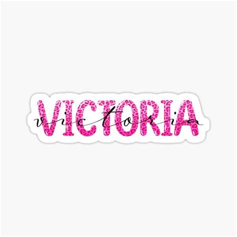 Victoria Pink Leopard Sticker For Sale By Pjspretties Instagram