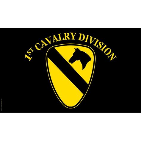 Us Army 1st Cavalry Division Flag 3ft X 5ft