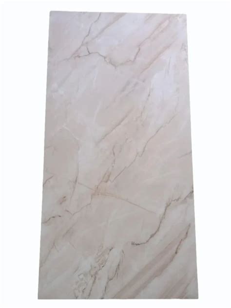 Full Body Crystal Beige Glossy Vitrified Tiles Size 4x8 Feet