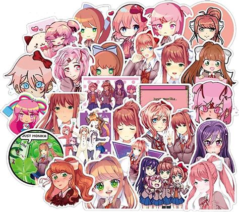 Buy Doki Doki Literature Club Stickers Pack 50Pcs Doki Doki Literature