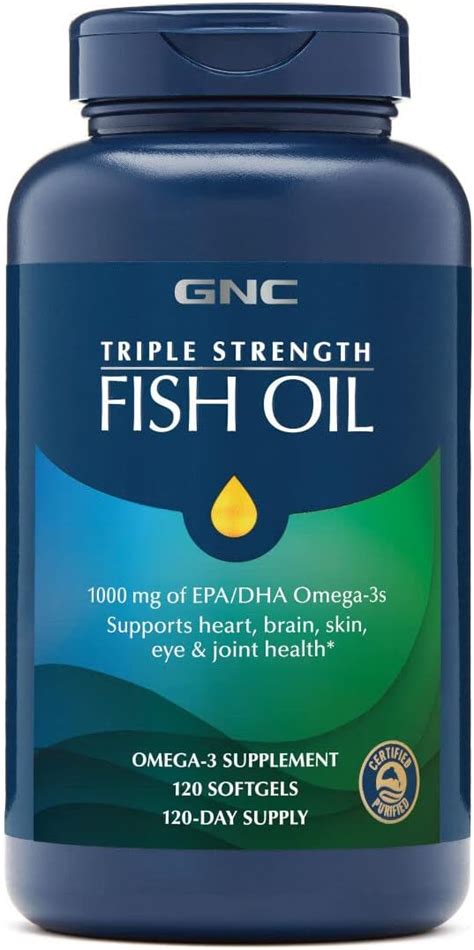 Buy Gnc Triple Strength Omega Fish Oil Mg Count Supports