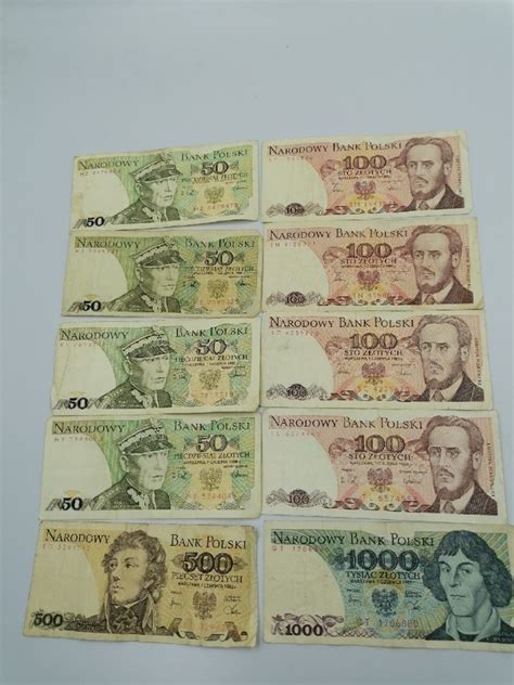 Stare Banknoty Prl Zestaw Chmielnik Licytacja Na Allegro Lokalnie